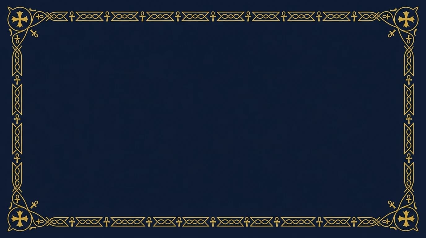 Ankh Border - CopticSlide Gold
