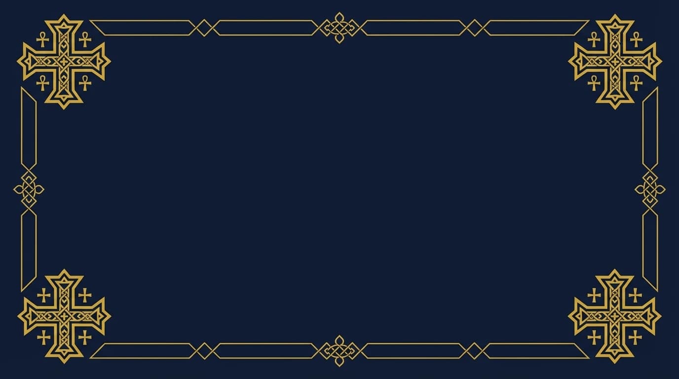 Cross Corners - CopticSlide Gold