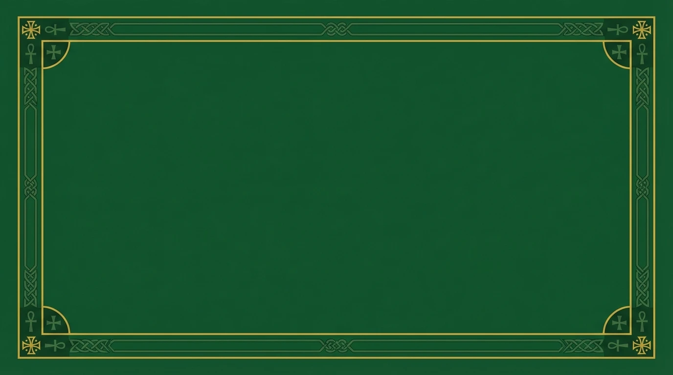 Double Border - Sacred Green