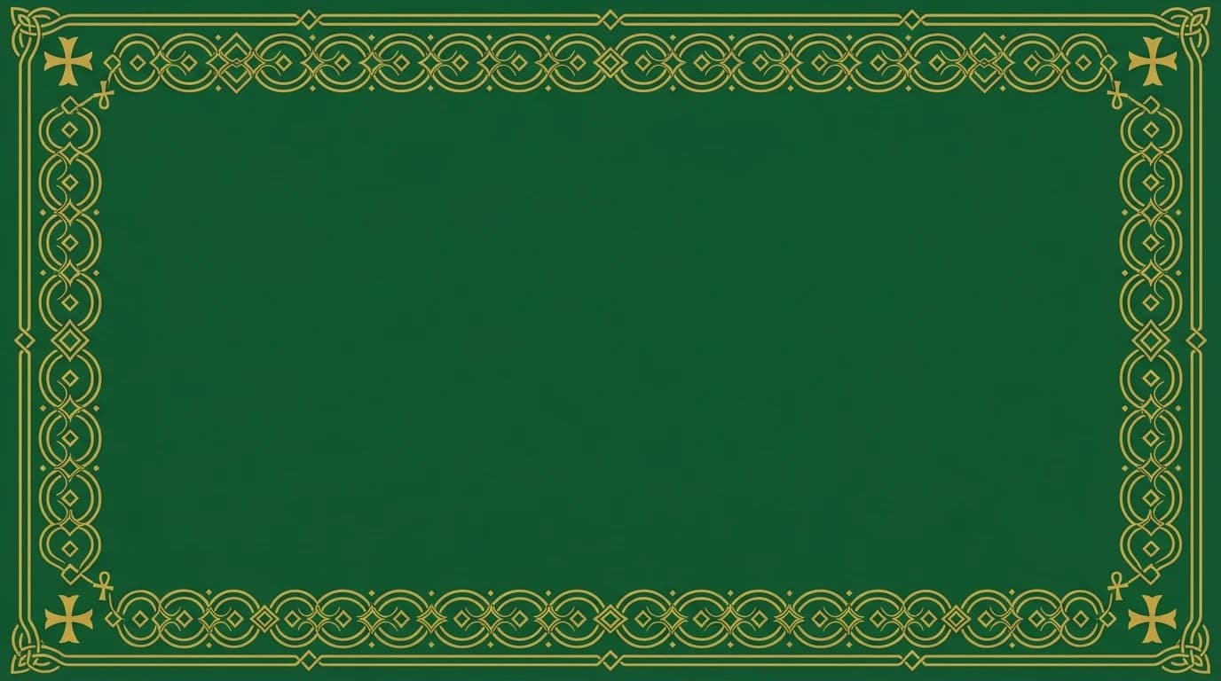 Geometric Pattern - Sacred Green