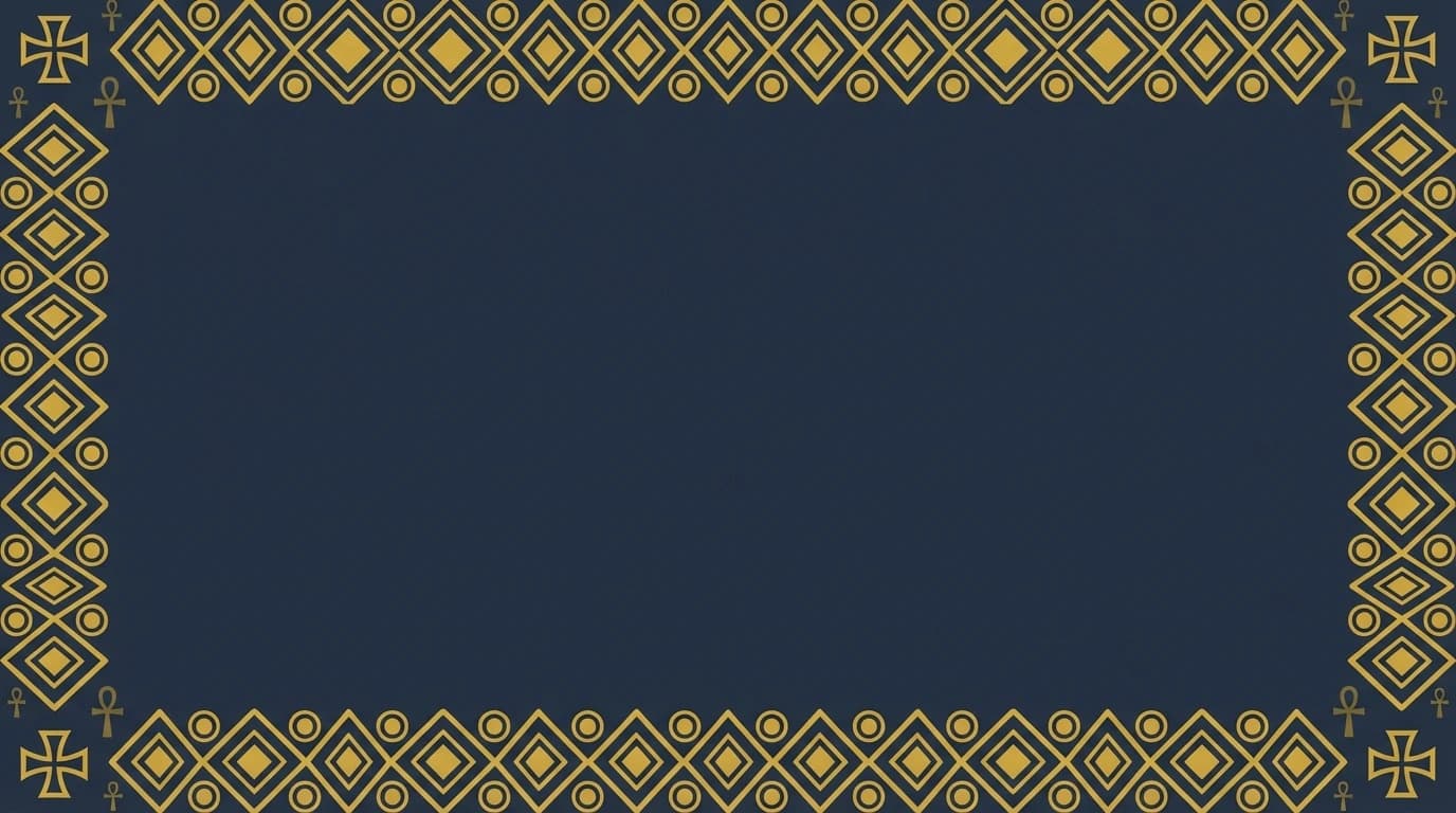 Geometric Pattern - Midnight Blue