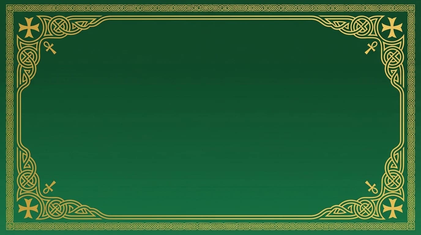 Ornate Frame - Sacred Green