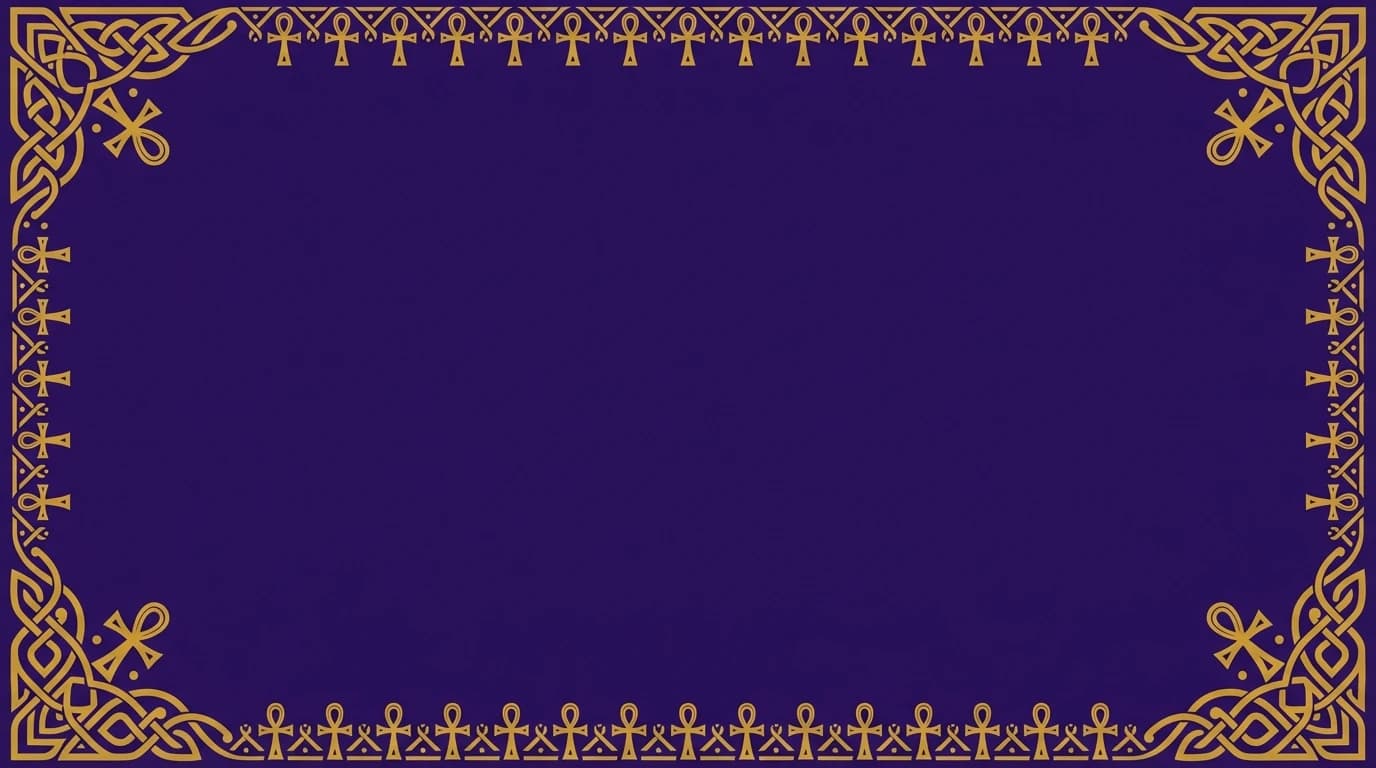 Ankh Border - Royal Purple