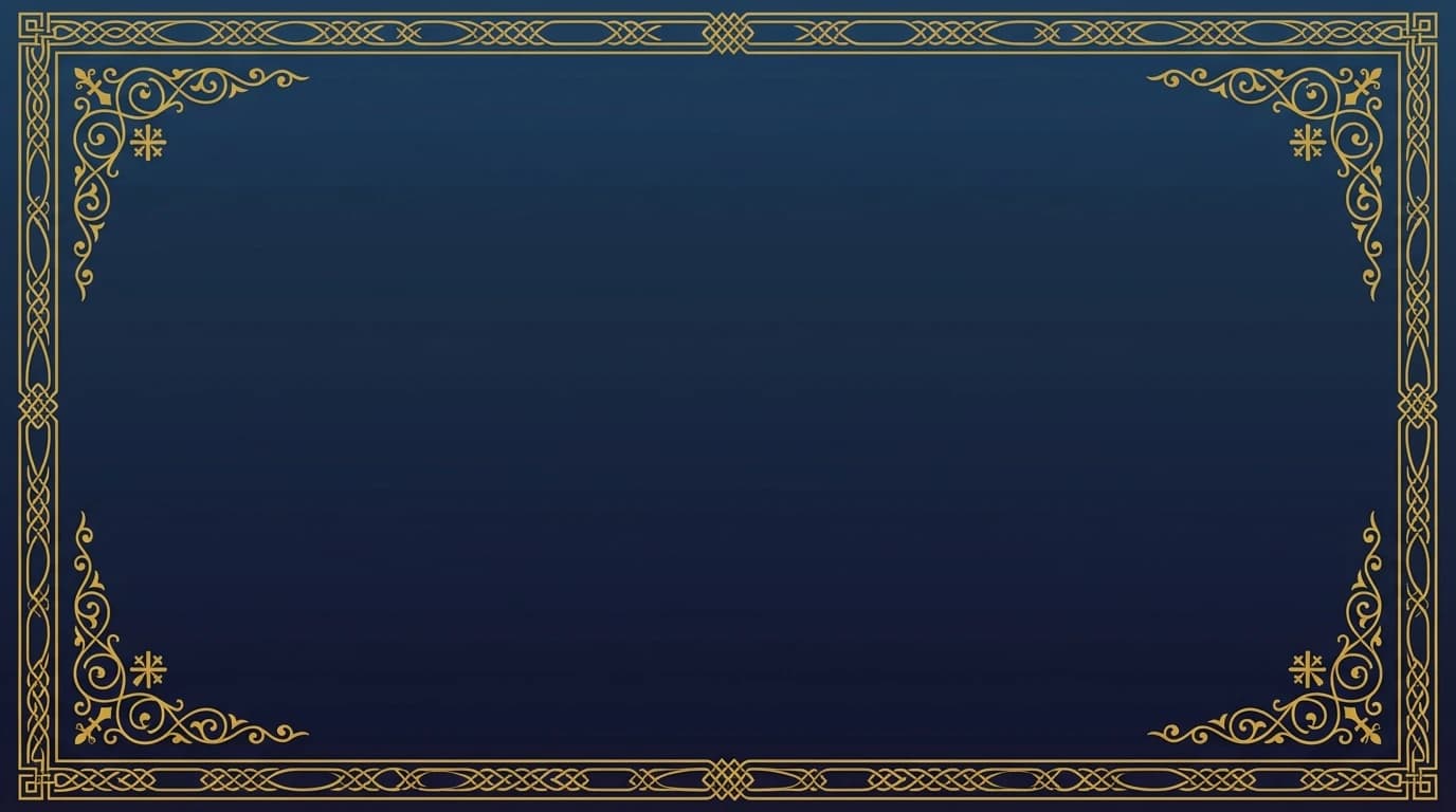Vine Scroll - Midnight Blue